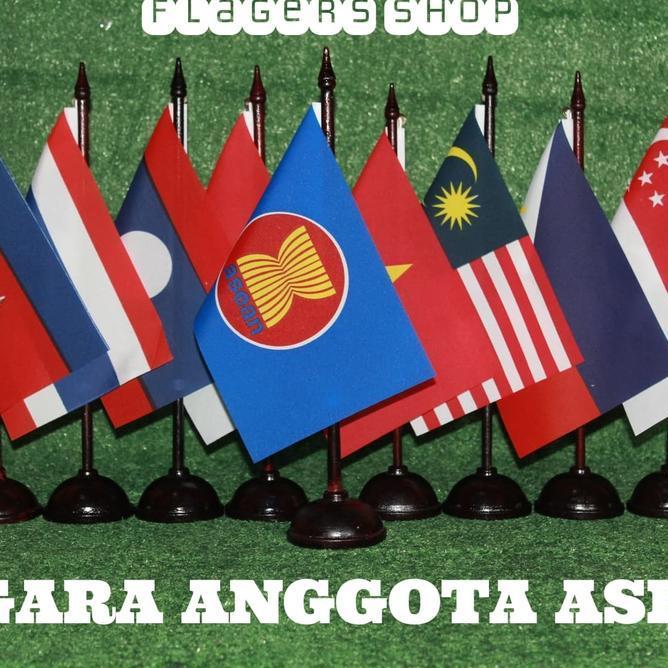 Paket Asean Bendera Meja Negara Anggota Asean