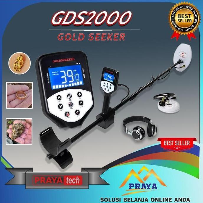 Metal Detektor GDS2000 Detector Gold Seeker Deteksi Logam Emas Perak Logam Mulia GDS 2000