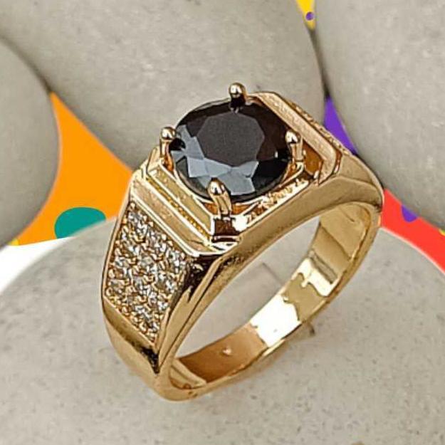 Ready Stock Cincin Pria Terbaru Model Batu Permata Akik Elegan
