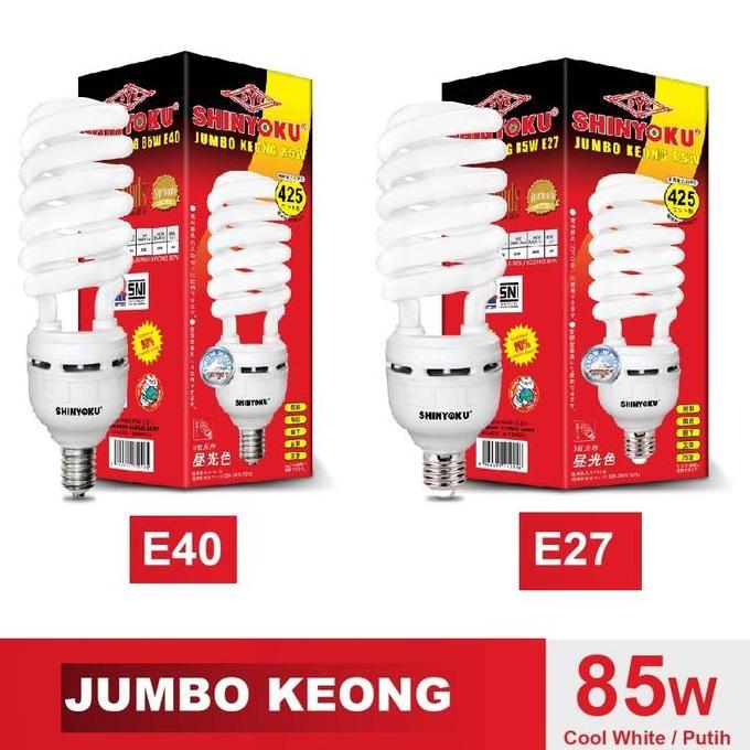 Lictwin- Lampu Shinyoku Tt E40 / Lampu Jumbo Keong Shinyoku W / Lampu Bohlam Tt / Lampu Led W