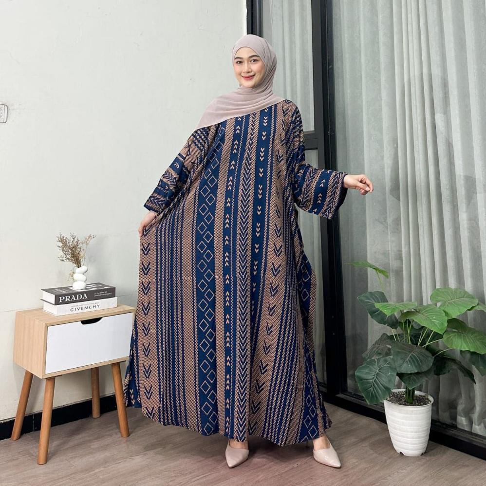 HOT DEALS Gamis kaftan Motif Namira Motif Kain Rayon Daster Kaftan Busui Adem Motif Songket