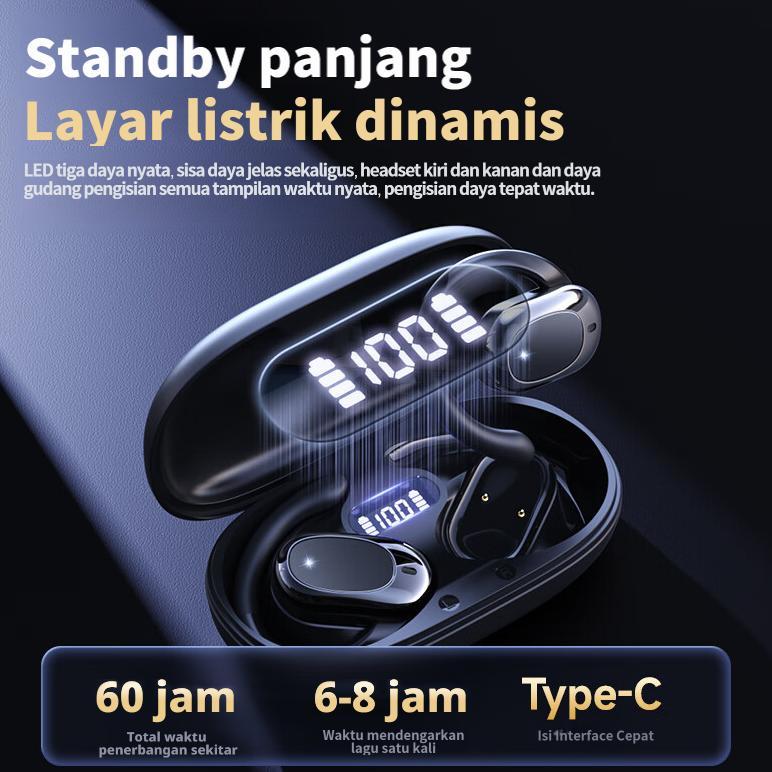official yincoree b06 original true wireless bluetooth v6.0 in-ear headset anc pengurangan kebisinga