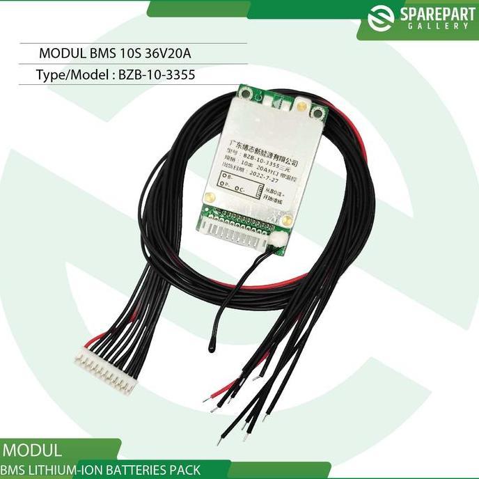 BMS MODUL 10S 36V20A BMS FOR EBIKE LITHIUM ION BATTERIES PACK PREMIUM
