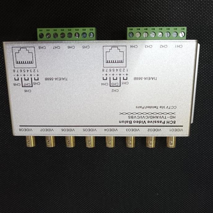 VIDEO TRANSMITTER 8CHANNEL UTP PASSIVE TRANSCEIVER VIDEO BALUN 8CH RESTOCK