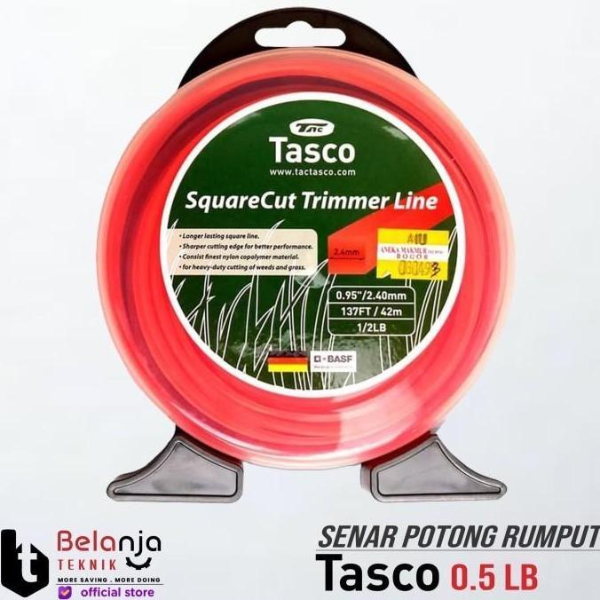 Newcastel- Tasco Senar Mesin Potong Rumput 1/ Lb 4 Meter .4 Mm Trimmer Line