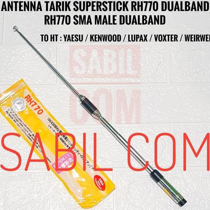 HARGA GROSIR - ANTENA HT DUALBAND RH770 SMA MALE FOR HT KENWOOD TH K20A YAESU VOXTER
