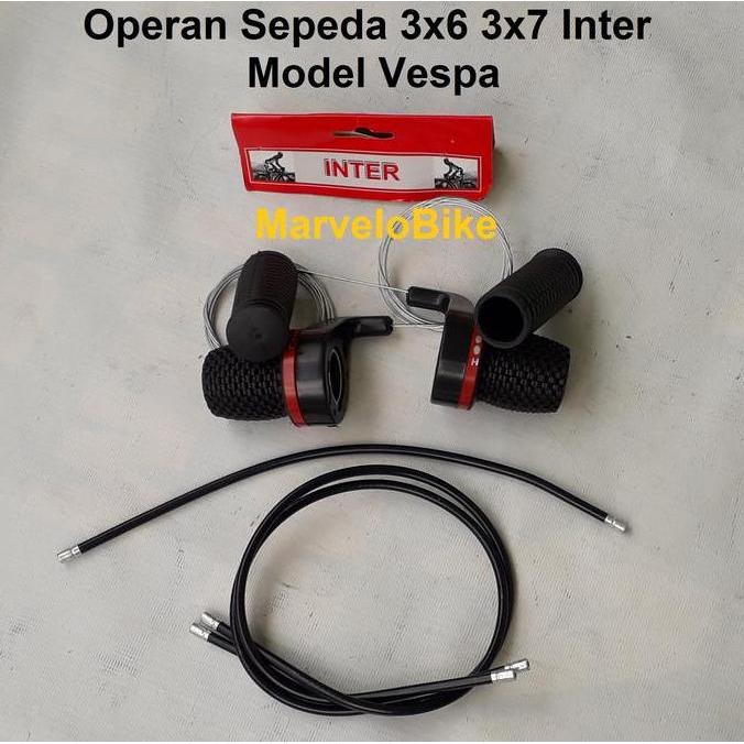 Shifter Operan Sepeda 3x6 3x7 Model Vespa Inter