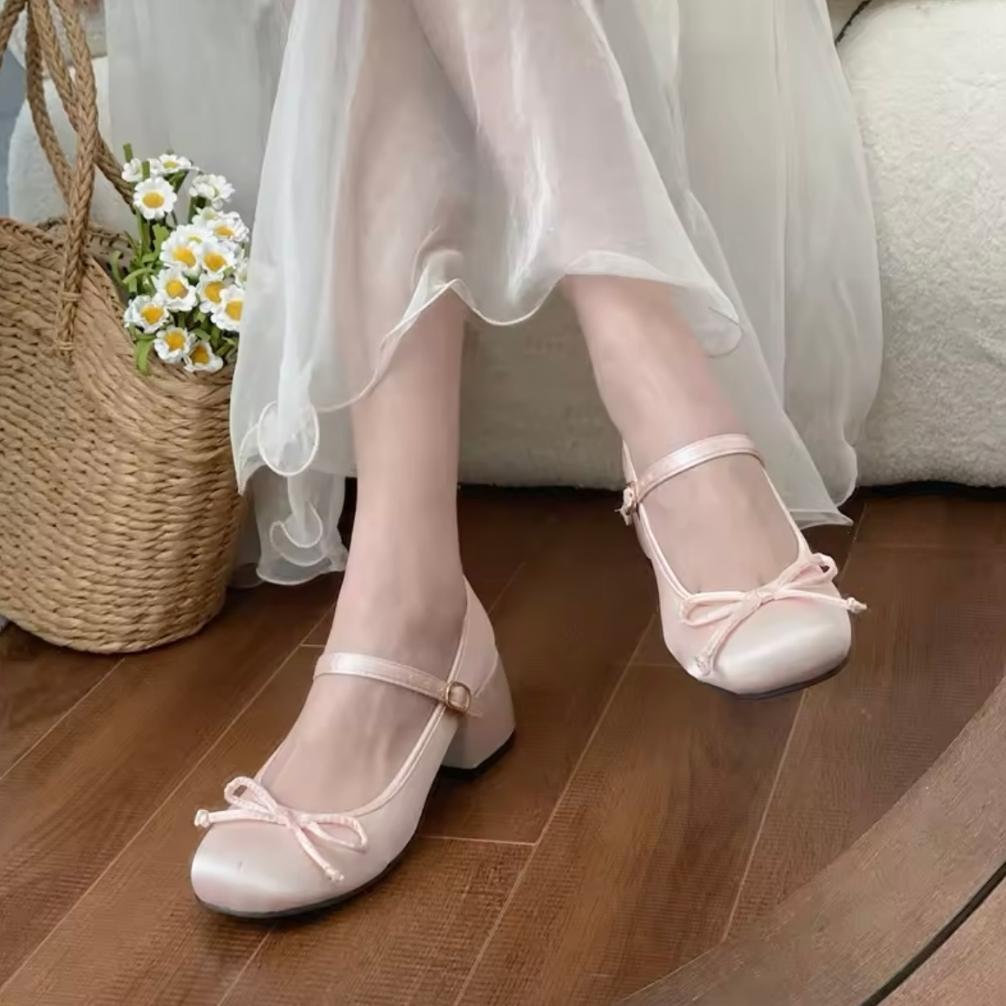 Clearance Sepatu Korea Heels Wanita 3Cm Sintetis Elegan