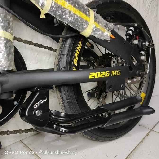 Jagang Standar Tengah Dekat BB Frame OXO Alloy Adjustable Bike Stand Kaki 2 Untuk Sepeda Lipat Seli 