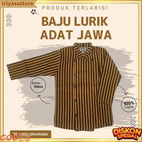 Baju Surjan Lurik Adat Jawa | Anak Laki-Laki Usia Sd | Kostum Adat Jawa Harga Grosir