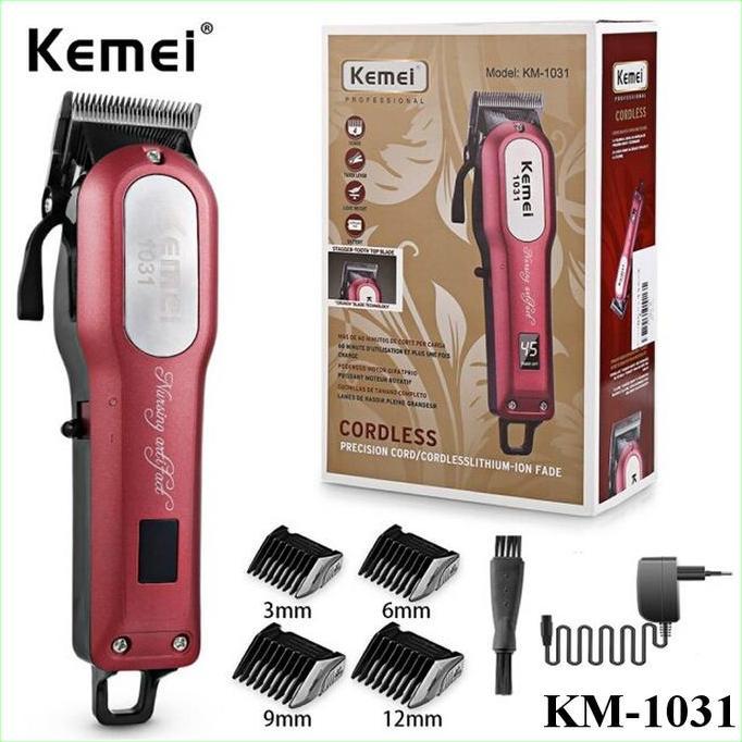 Kemei KM-1031 Hair Clipper Rechargeable Lithium KM 1031 Original