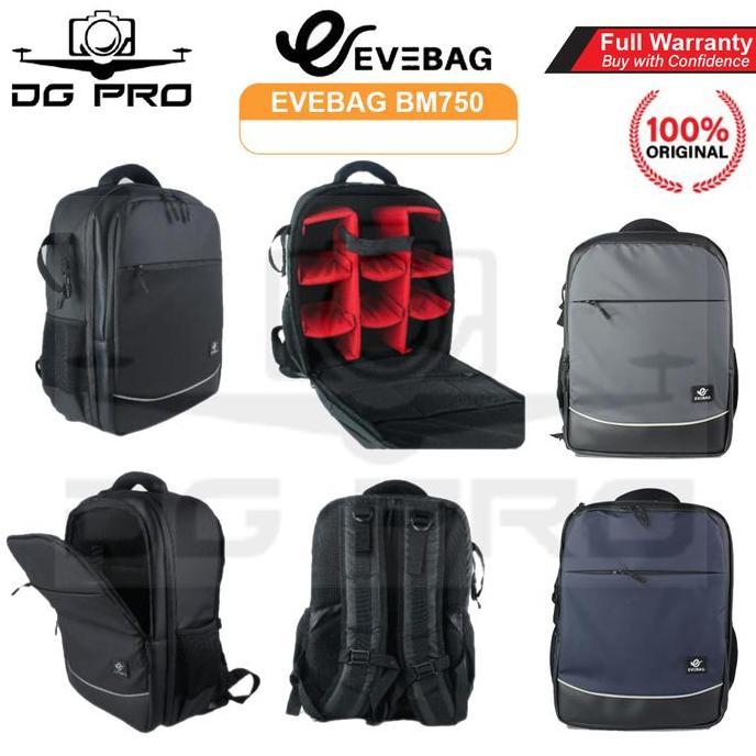 EVEBAG BM 750 Tas Camera Backpack teroof for DSLR Mirrorless BM750