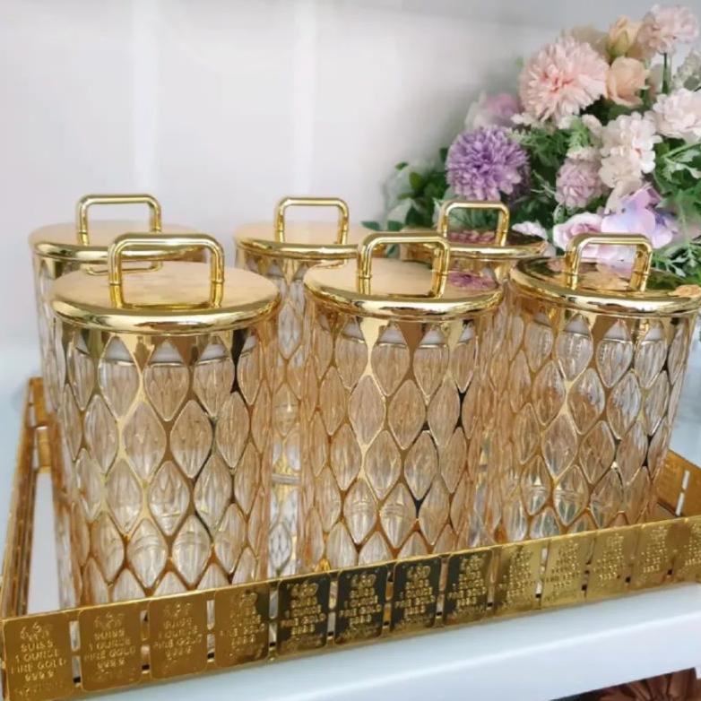 NEW PRODUCT [READY STOCK] ARABIAN JAR SATUAN /TOPLES AKRILIK KEDAP UDARA /TOPLES KUE LEBARAN MEWAH