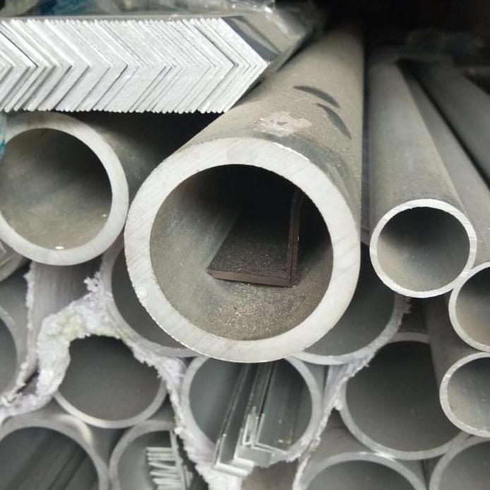 pipa aluminium 6063 od 38mm tebal 6mm x 100mm pipa aluminium alumunium