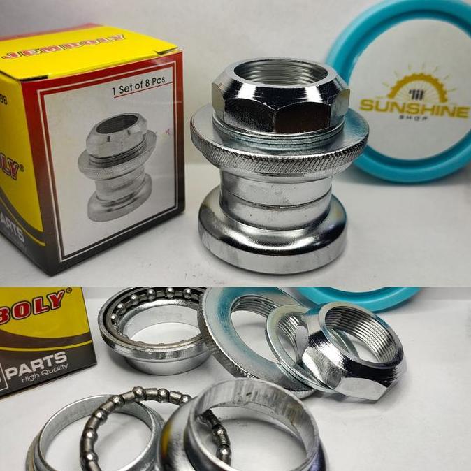 Headset FRAME Standard Tube Frame 30mm JEMBOLY Fork Drat Ulir 25.4mm Tiang Stem Insert 22.2mm Sepeda