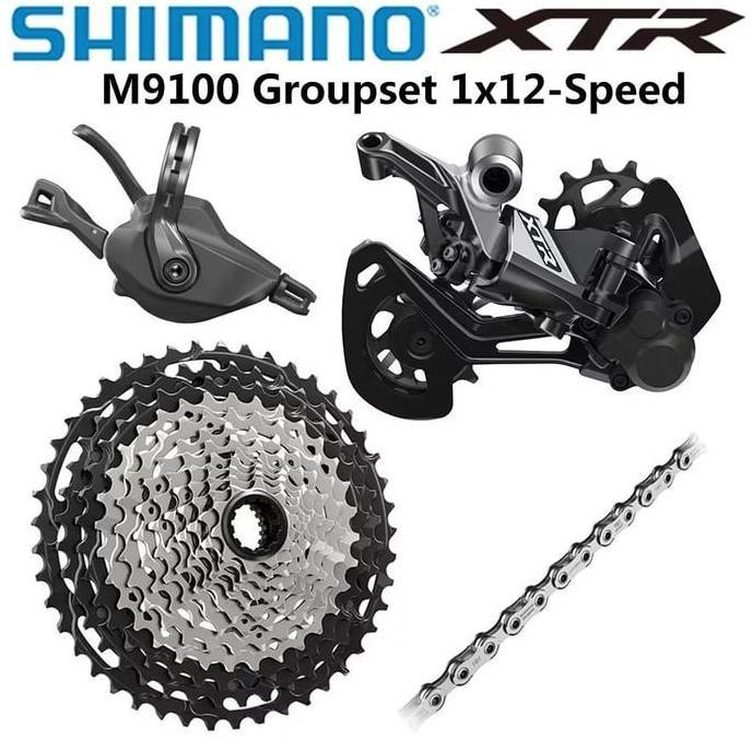 SHIMANO XTR GS-M9100 1x12-Speed Mini Groupset Sepeda MTB