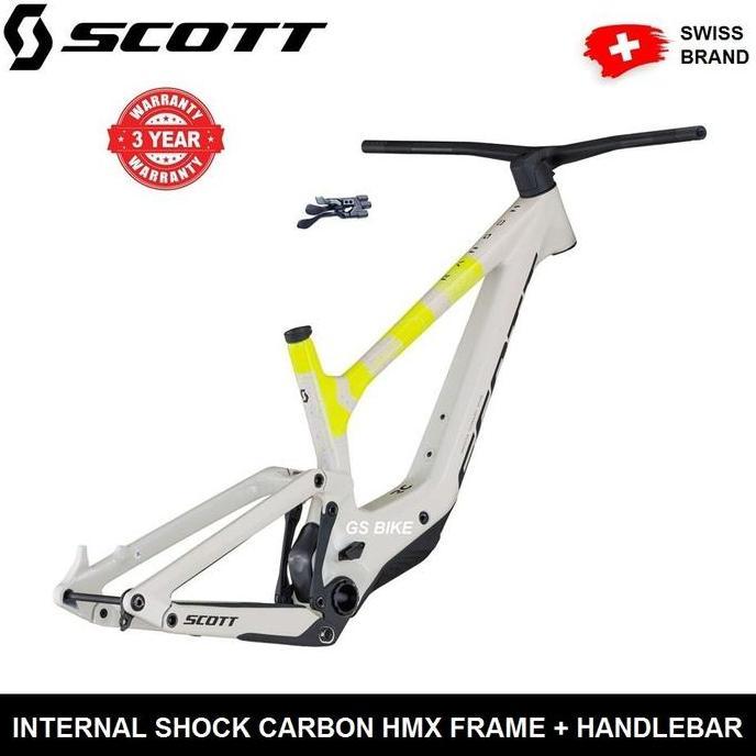 SCOTT RANSOM 900 RC 2024 Carbon HMX Frameset + Integrated Handlebar Internal Shock Sepeda MTB