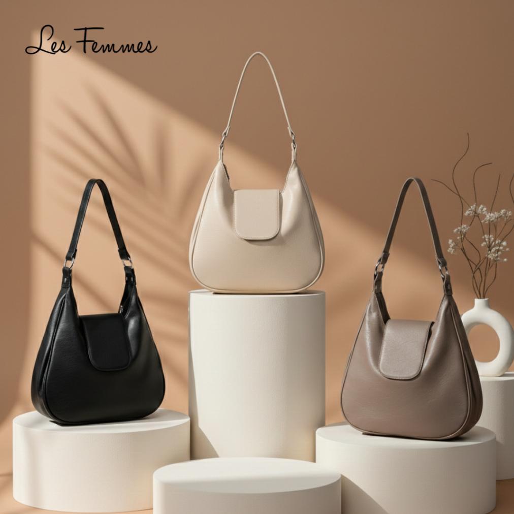 pengiriman cepat Tas Bahu Wanita Fara Tote Bag G367 211203 Les Femmes