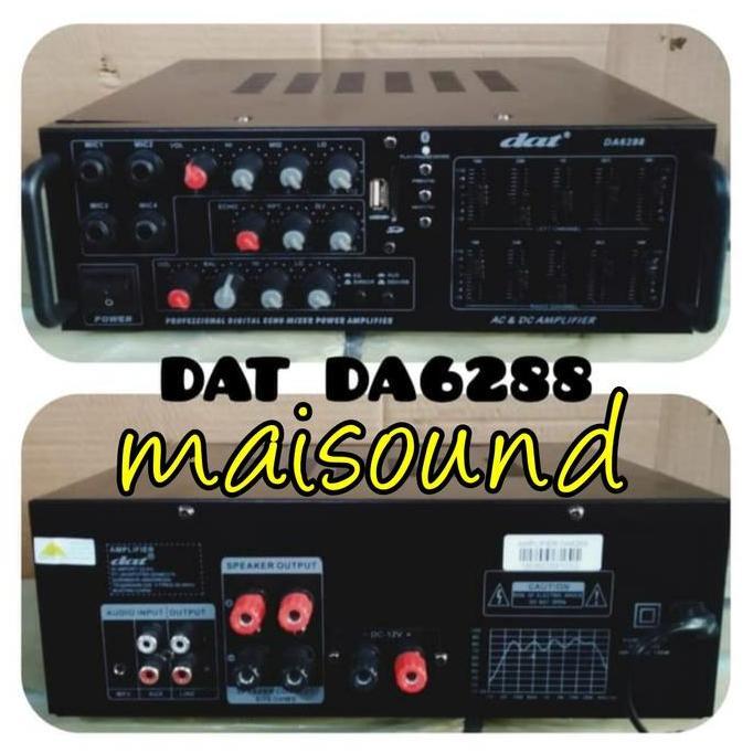 AMPLIFIER DAT DA 6288 AMPLI DAT DA6288 DAT 6288 ORIGINAL USB BLUETOOTH