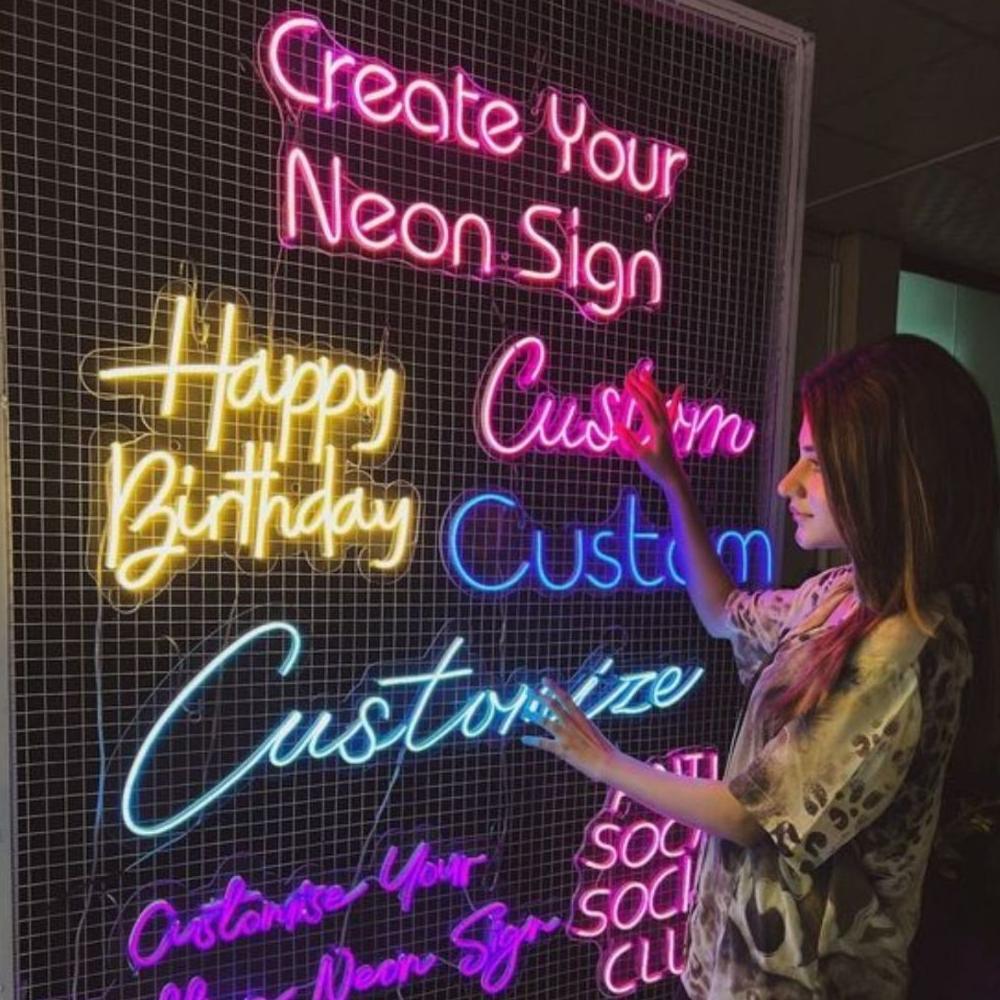 Promo Termurah Custom Lampu Nama Neon Flex Lampu Custom Nama Neon Sign Custom Nama Lampu Neon Aesthe