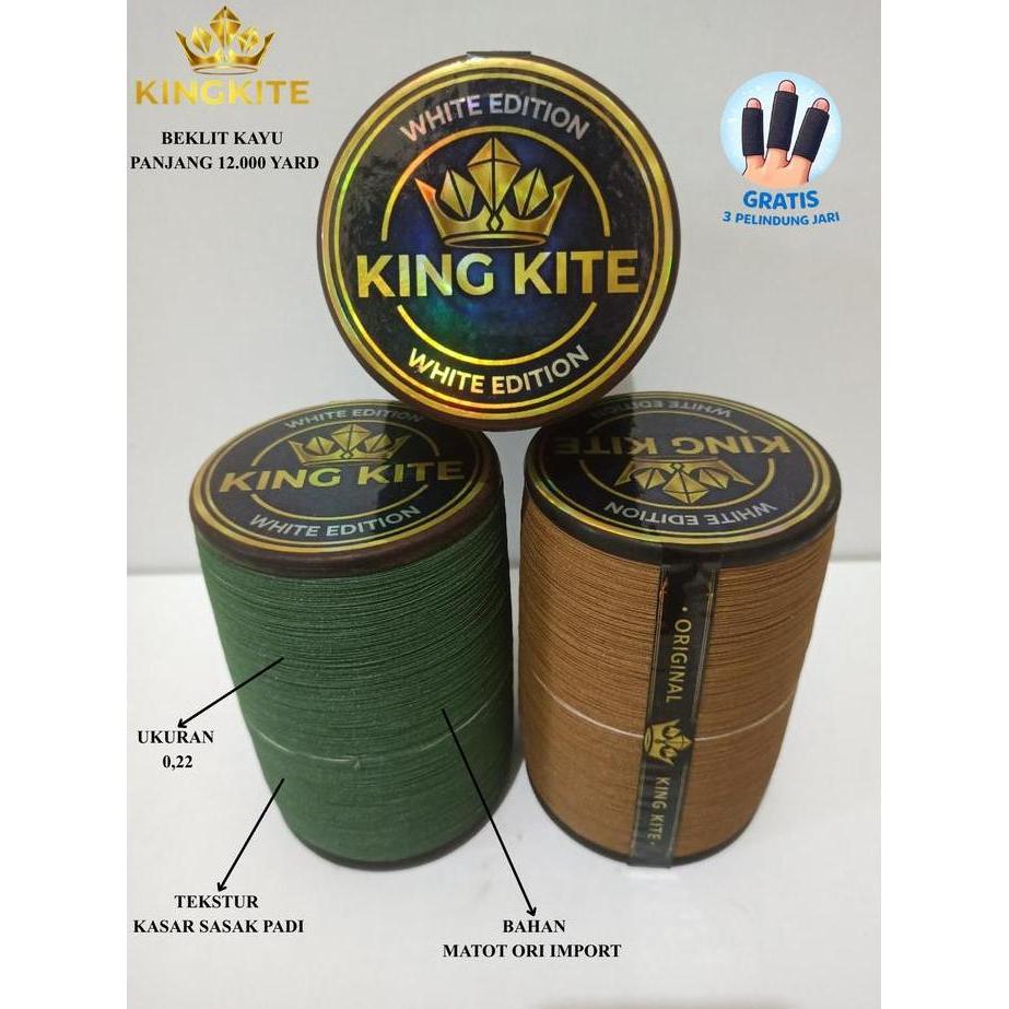 Gelasan Matot KINGKITE WHITE 12.000 yard klos kayu