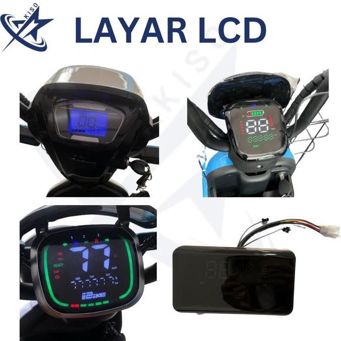 KISO Speedometer Layar LCD Sepeda Listrik