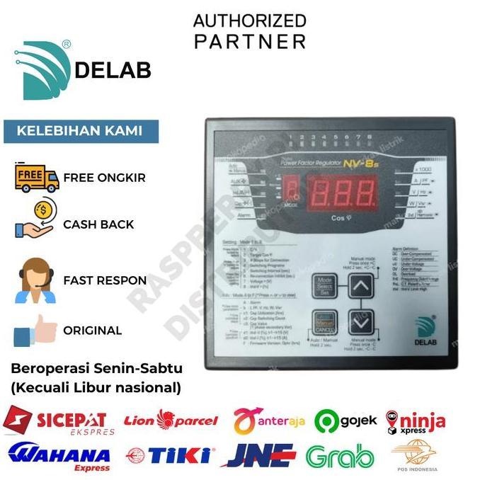 DELAB POWER FACTOR REGULATOR 8 STEP NV-8S SGA3
