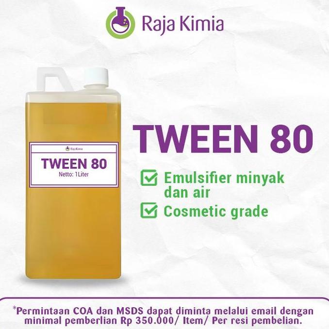 Hair- Tween 80 Emulsifier Kosmetik & Makanan 1 Liter