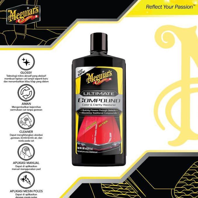 Meguiar's G17216 Ultimate Compound 450ml Penghilang Baret Swirl Oksidasi Goresan Noda Jamur Water sp
