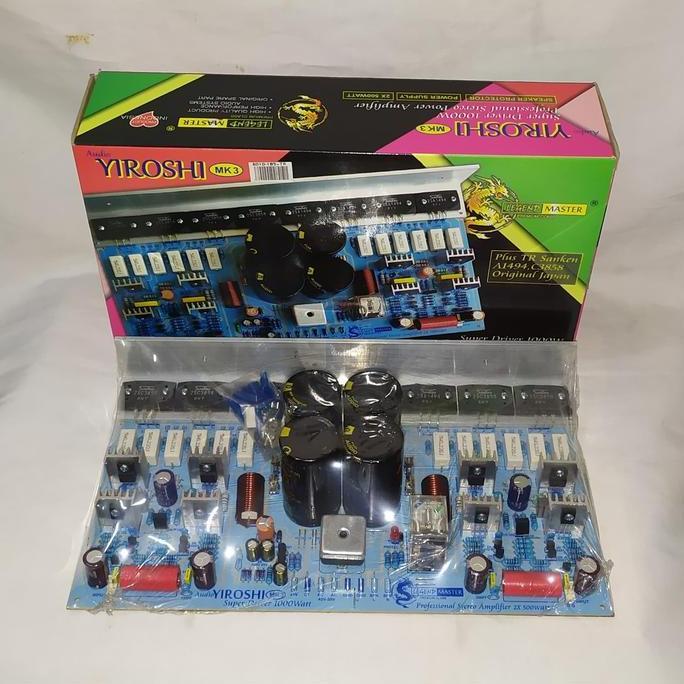 KIT POWER AMPLIFIER STEREO 2XW YIROSHI MK3+TR SANKEN ASLI-B010-185