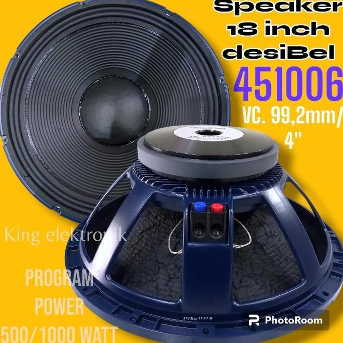 speaker 18 inch desiBel 451006 orinal