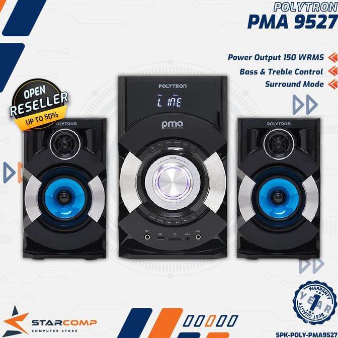 POLYTRON Speaker Bluetooth 9527 Radio FM PMA 9527 / PMA9527