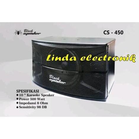 SPEAKER PASIF KARAOKE BLACK SPIDER CS 450 / CS450 / CS-450 (ORINAL)