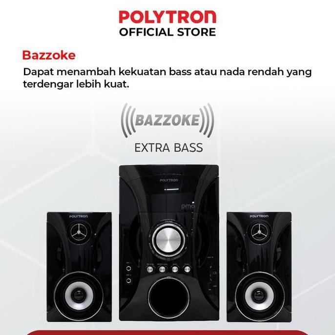 POLYTRON Multimedia Speaker PMA 9525B/W Subwoofer, Bluetooth