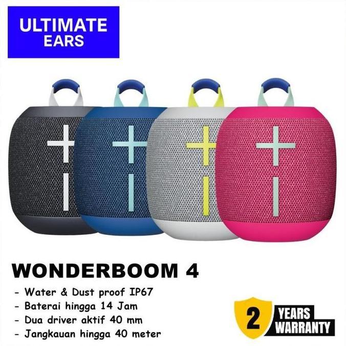UE Wonderboom 4 Speaker Bluetooth Portable Waterproof Cobalt Blue