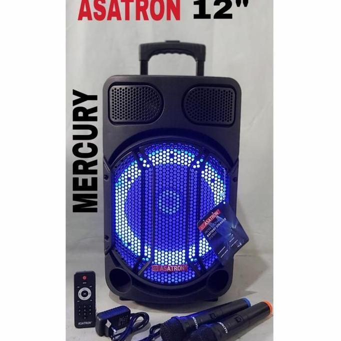 SPEAKER PORTABLE ASATRON 12 INCH MEETING ASATRON MERCURY 12INCH 2 MIC