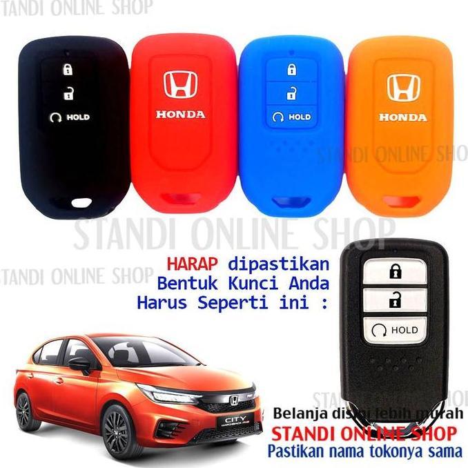 Kunci Silikon Remote Keyshirt Smartkey Honda City Hatchback