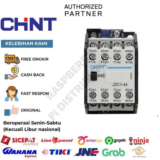 CHINT JZC1 - 44 4NO 4NC CONTACTOR KONTAKTOR CONTROL RELAY SGA3