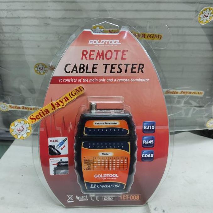 Goldtool TCT-008 EZ Checker for F / RJ12 / RJ45