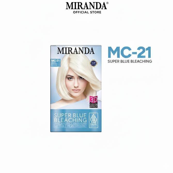Bebasaja- Miranda Hair Color Pastel Series Super Blue Bleaching 30Ml | Cat Rambut Permanen | Decolor