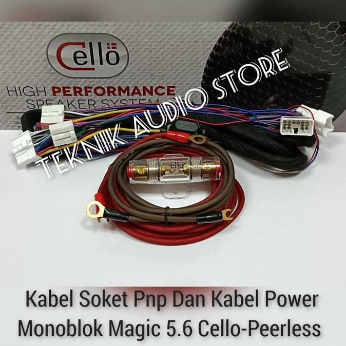 Promo Kabel Soket Pnp Dan Kabel Power DSP Processor Peerless 4.6 Cello 5.6 Diskon