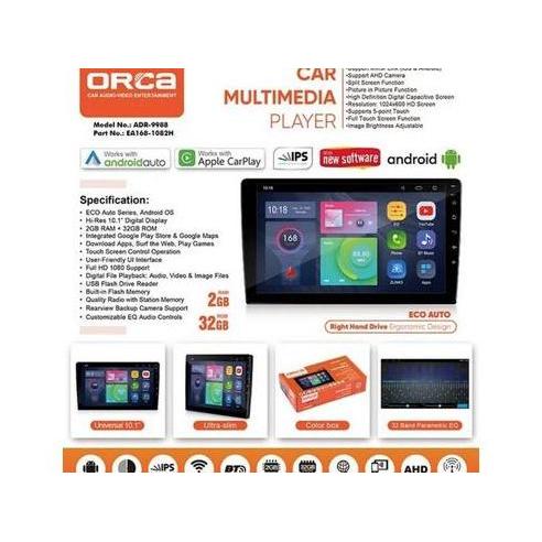 Promo Head Unit ORCA ECO SERIES ANDROID 10 inch ORCA ADR 9988 -Dinasti Audio Diskon
