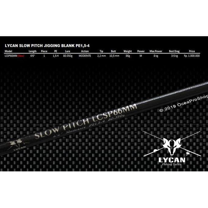 BEBAS ONGKIR - Lycan XXX Slow Pitch Custom Blank Series
