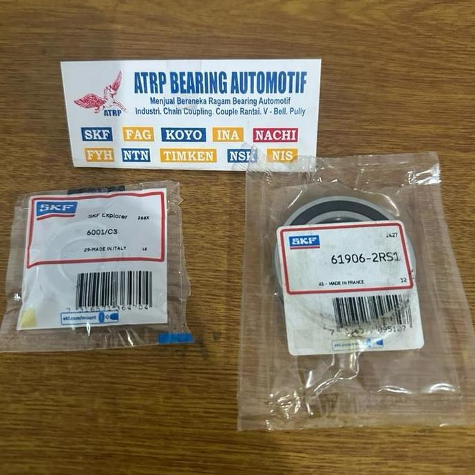 BEARING NOKEN AS YAMAHA NMAX AEROX LEXI JUPITER MX R15 VIXION SKF ORIGINAL 6906 + 6001 SKF ORIGINAL