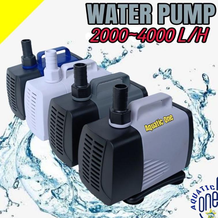 Waterpump - Mesin Pompa Air Kolam Aquarium 2000 3000 4000 L/H Lph Liter Perjam Water Pump Filter Sub