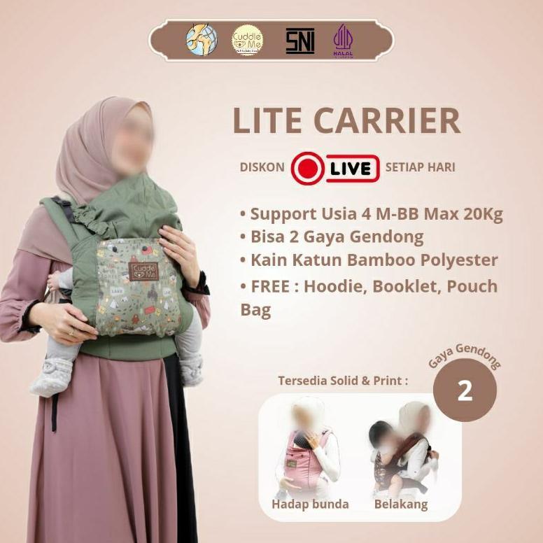 Lite Carrier Cuddleme Ssc Gendongan Bayi M Shape Gendongan Depan Cuddle Me Lite Carier