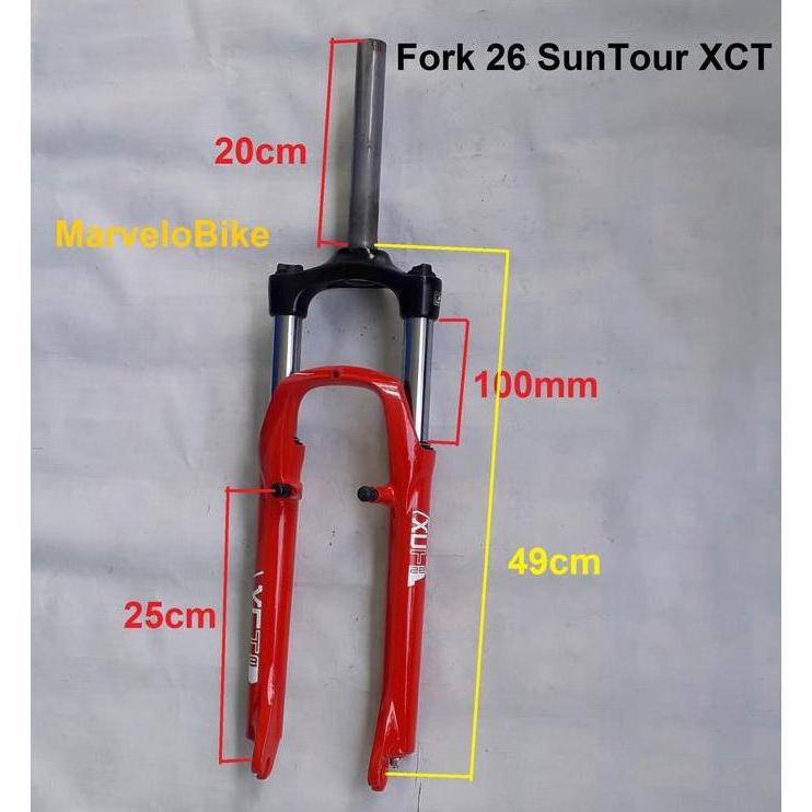 Fork Sepeda 26 Mtb Suntour Xct Suspension