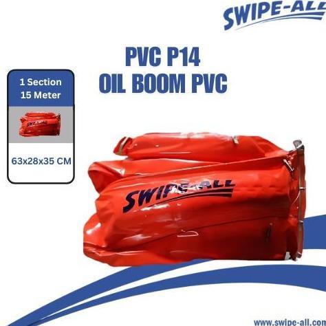 [READY STOK] Swipe All Oil PVC Boom / Oil Boom 1 Section 15 Meter