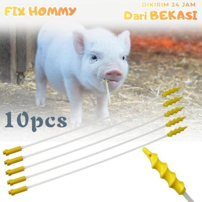 FXMY 10pcs Kateter Babi Foam Alat Ib Babi Kateter Babi Spiral Catheter Kateter Inseminasi Buatan Bab