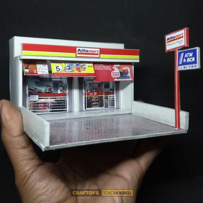 DIORAMA DIECAST SKALA 64 - MINIATUR TOKO ALFAMART